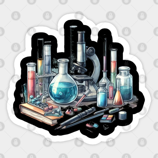 AI laboratory equipment Sticker by DorianFox